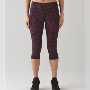 Lululemon Athletica Black and Pink Leggings Slim Fit Size 4